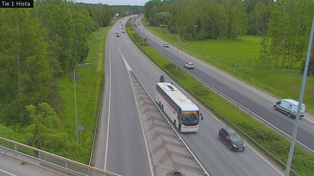 Weather Camera Image Road 1 Espoo, Hista, Espoo, Uusimaa