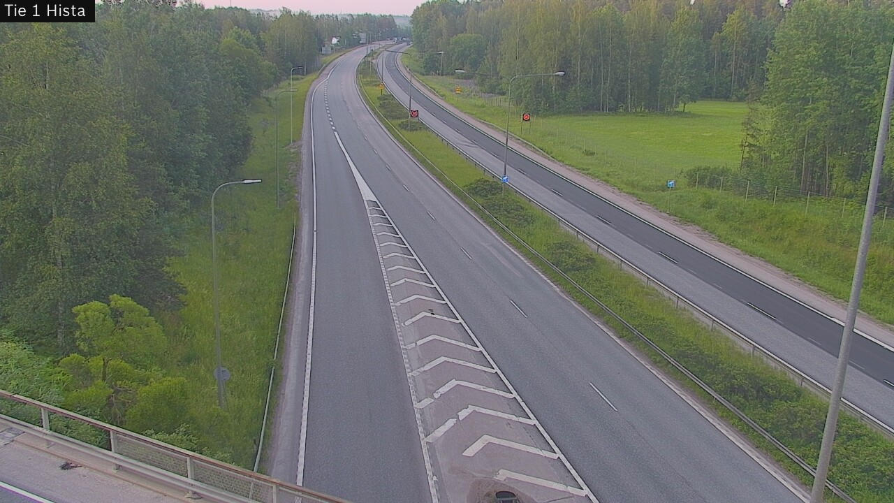 Weather Camera Image Road 1 Espoo, Hista, Espoo, Uusimaa