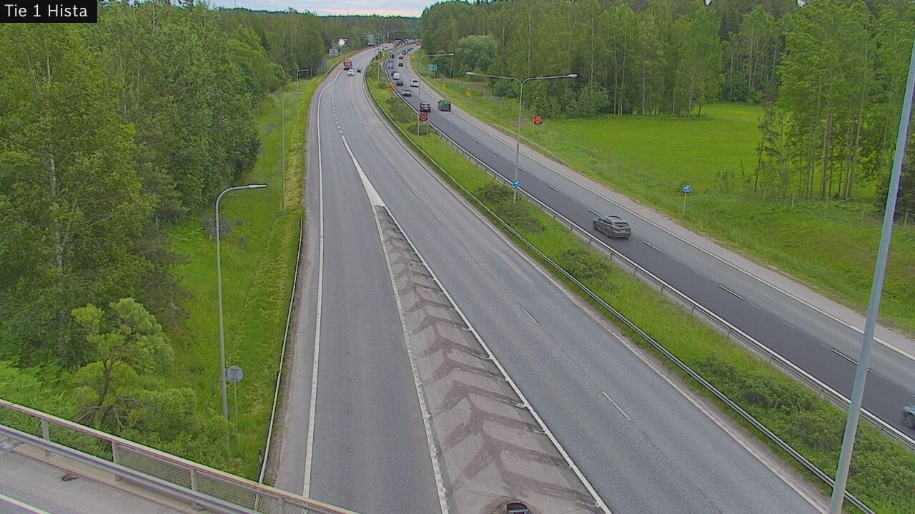 Weather Camera Image Road 1 Espoo, Hista, Espoo, Uusimaa