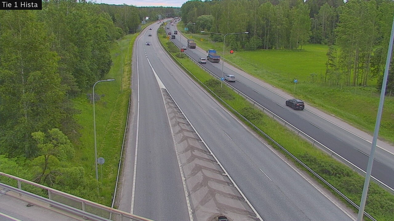 Weather Camera Image Road 1 Espoo, Hista, Espoo, Uusimaa