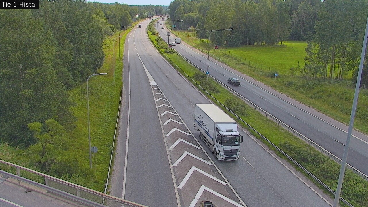 Weather Camera Image Road 1 Espoo, Hista, Espoo, Uusimaa