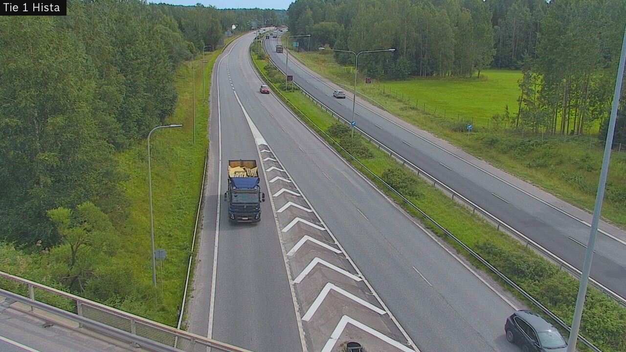 Weather Camera Image Road 1 Espoo, Hista, Espoo, Uusimaa