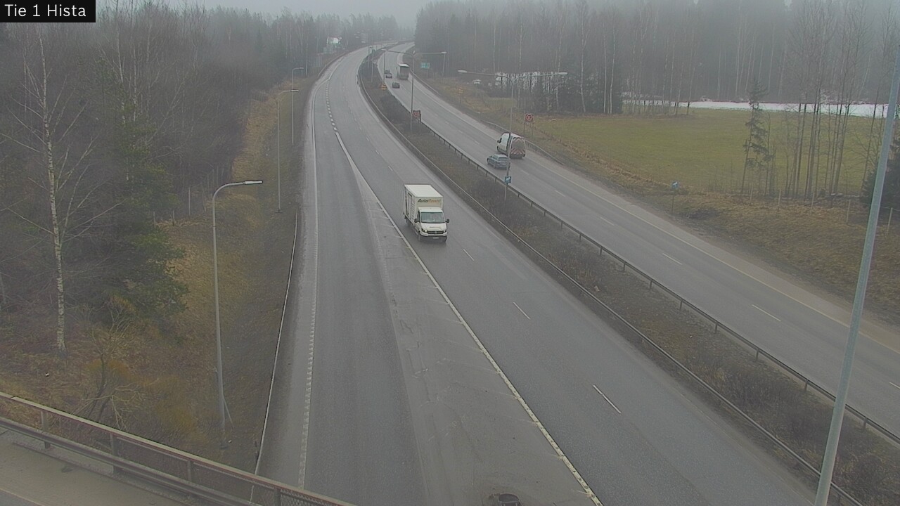 Weather Camera Image Road 1 Espoo, Hista, Espoo, Uusimaa