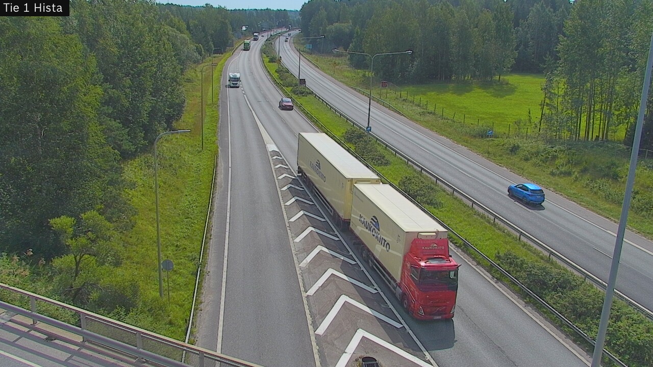 Weather Camera Image Road 1 Espoo, Hista, Espoo, Uusimaa