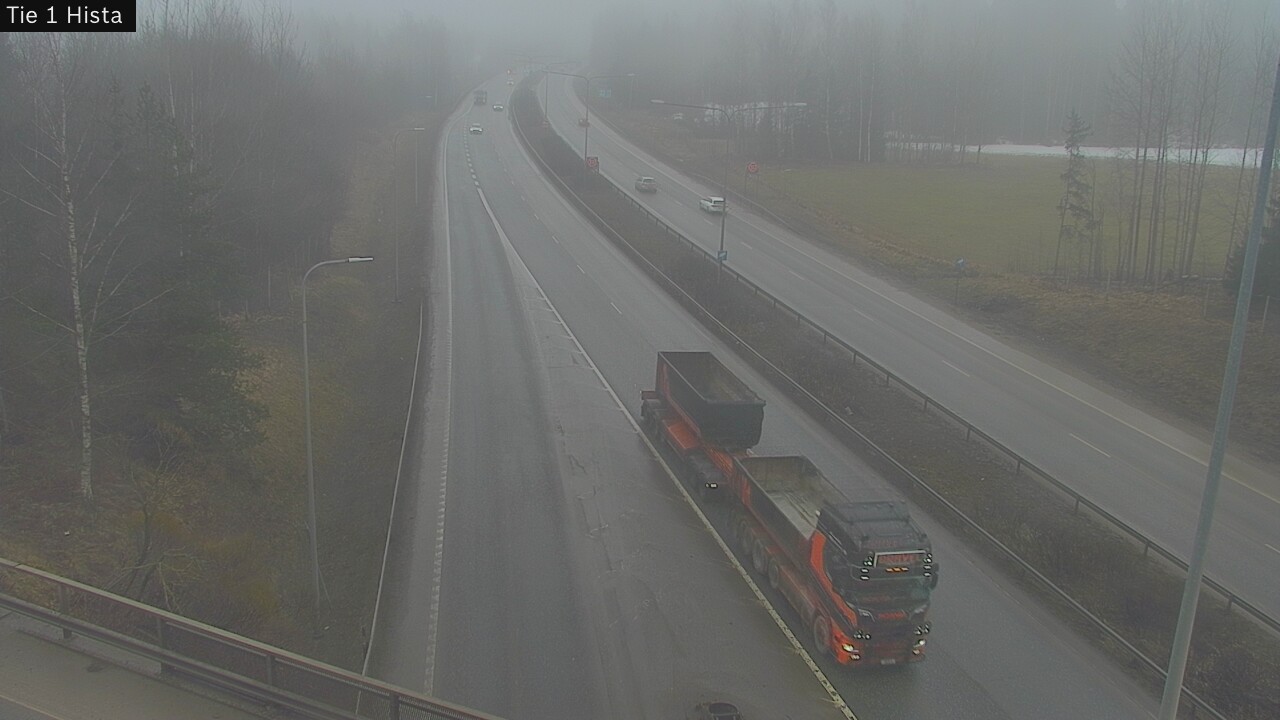 Weather Camera Image Road 1 Espoo, Hista, Espoo, Uusimaa