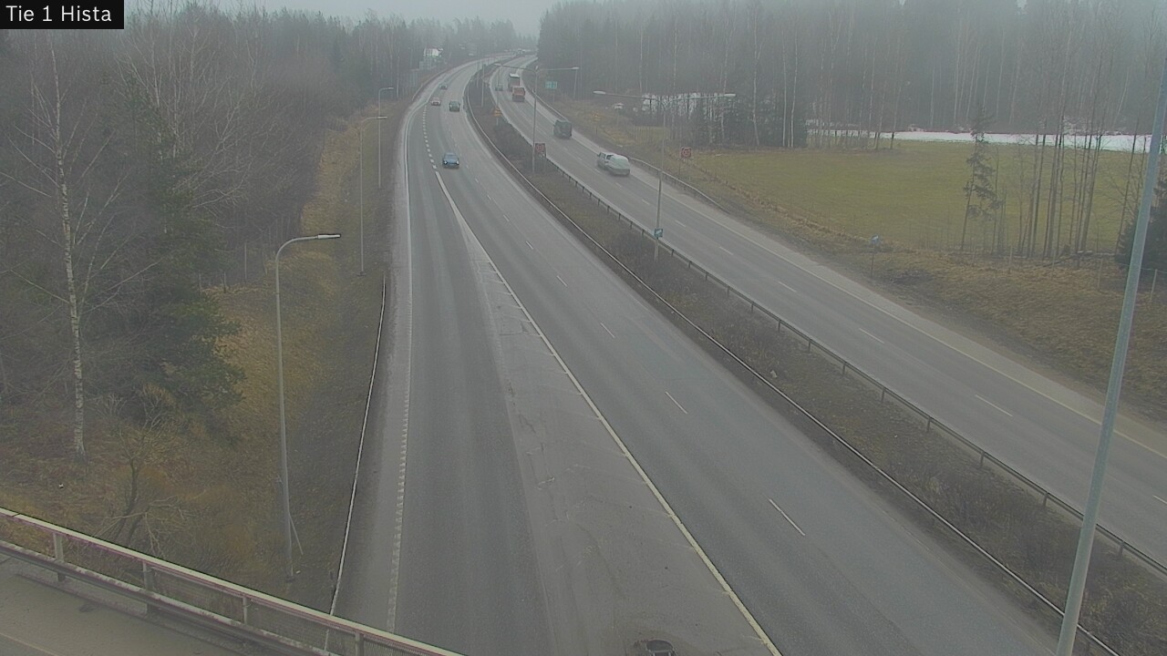 Weather Camera Image Road 1 Espoo, Hista, Espoo, Uusimaa