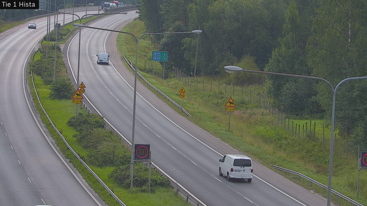 Weather Camera Image Road 1 Espoo, Hista, Espoo, Uusimaa