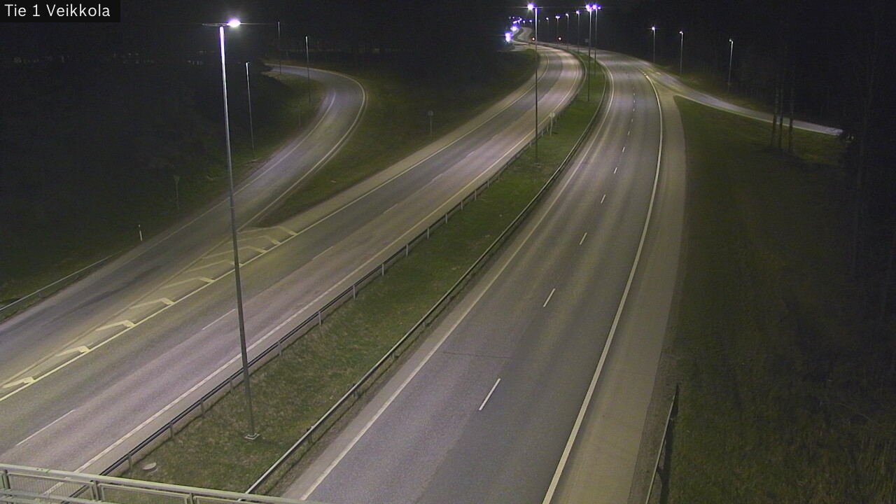 Weather Camera Image Road 1 Kirkkonummi, Veikkola, Kirkkonummi, Uusimaa
