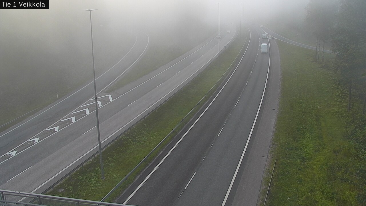 Weather Camera Image Road 1 Kirkkonummi, Veikkola, Kirkkonummi, Uusimaa