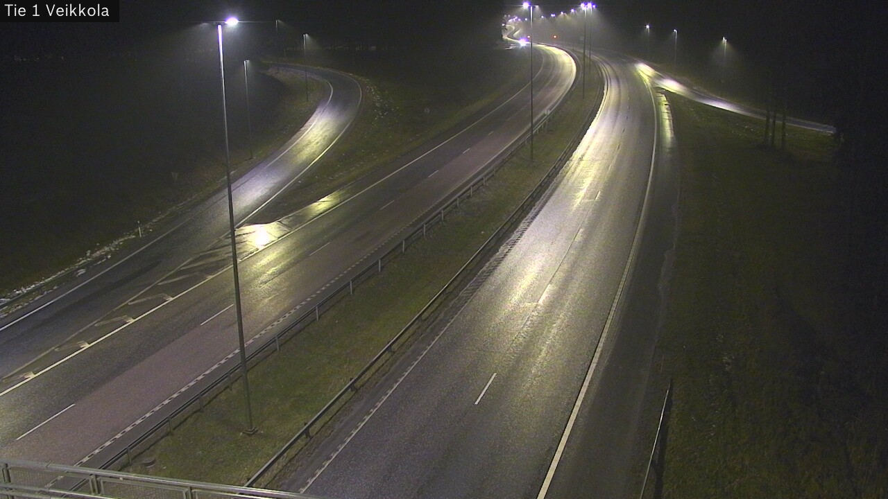 Weather Camera Image Väg 1 Kyrkslätt, Veikkola, Kirkkonummi, Uusimaa