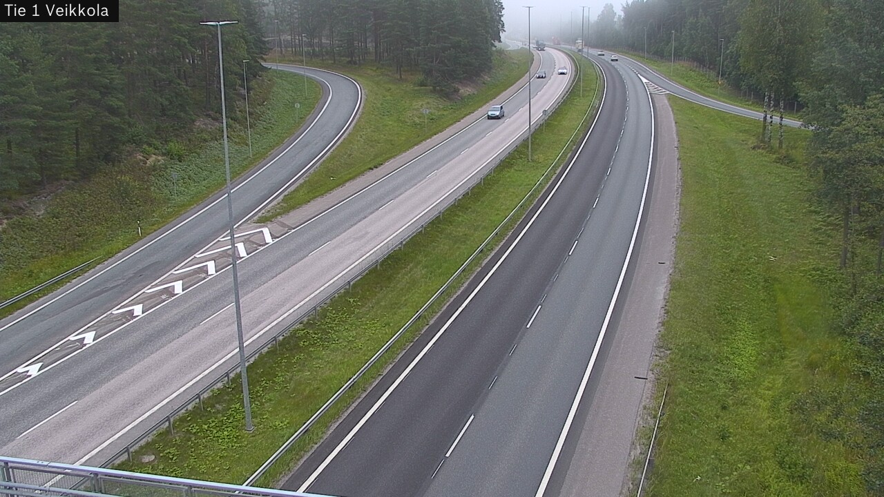 Weather Camera Image Road 1 Kirkkonummi, Veikkola, Kirkkonummi, Uusimaa