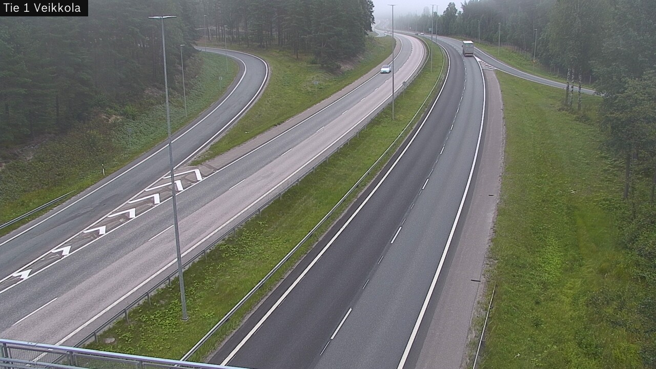 Weather Camera Image Road 1 Kirkkonummi, Veikkola, Kirkkonummi, Uusimaa