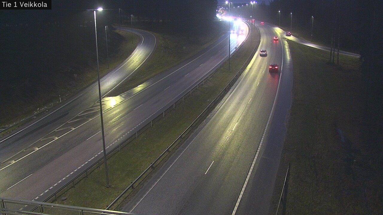 Weather Camera Image Väg 1 Kyrkslätt, Veikkola, Kirkkonummi, Uusimaa