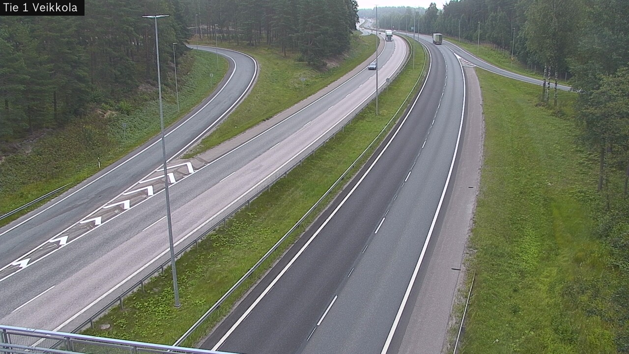 Weather Camera Image Road 1 Kirkkonummi, Veikkola, Kirkkonummi, Uusimaa