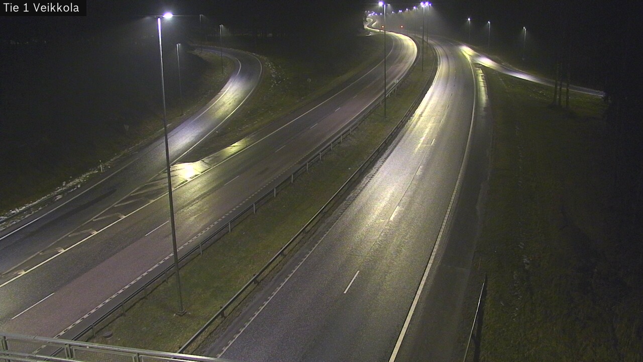 Weather Camera Image Väg 1 Kyrkslätt, Veikkola, Kirkkonummi, Uusimaa