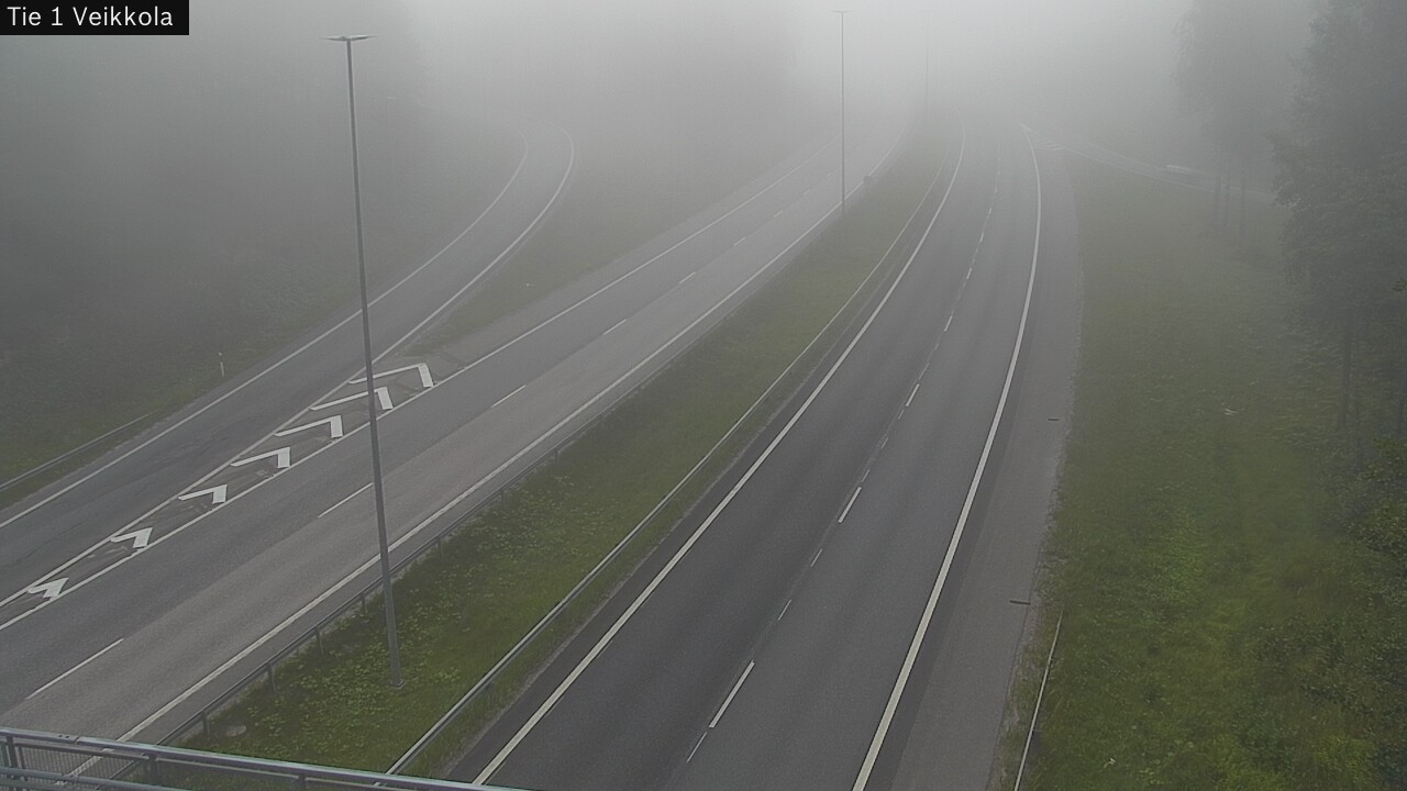 Weather Camera Image Road 1 Kirkkonummi, Veikkola, Kirkkonummi, Uusimaa