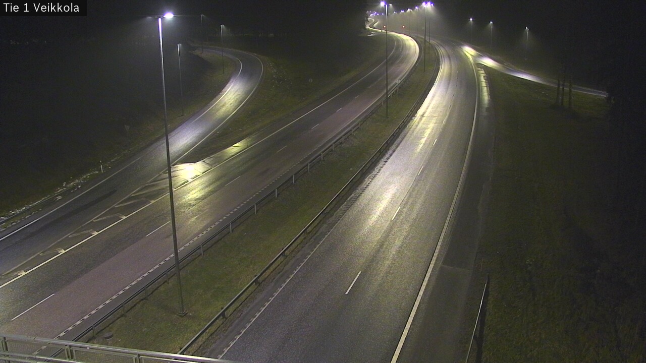 Weather Camera Image Väg 1 Kyrkslätt, Veikkola, Kirkkonummi, Uusimaa