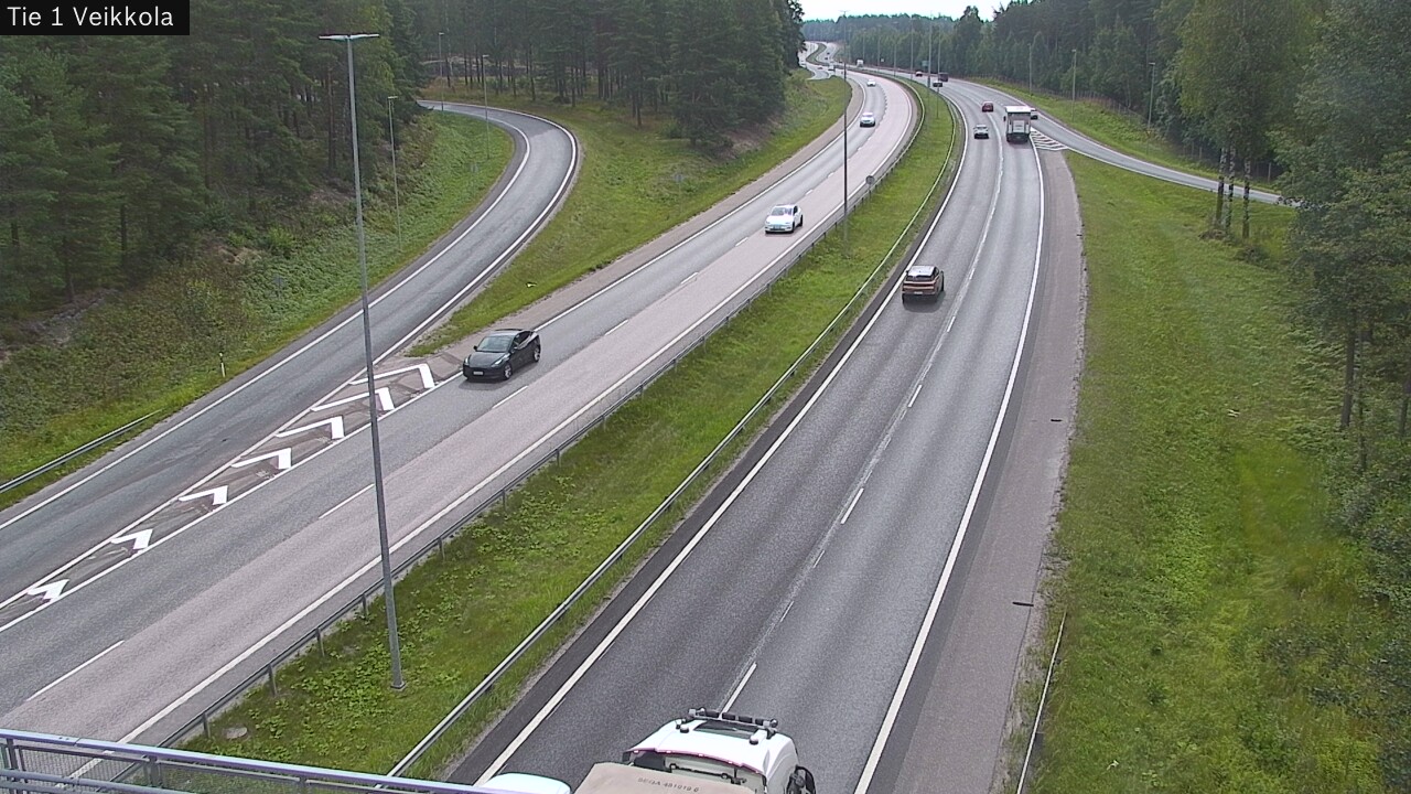 Weather Camera Image Road 1 Kirkkonummi, Veikkola, Kirkkonummi, Uusimaa