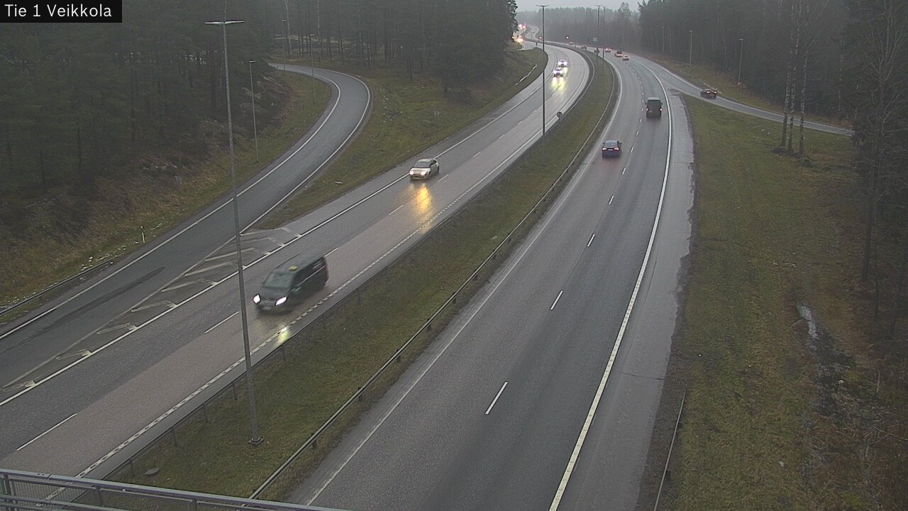 Weather Camera Image Väg 1 Kyrkslätt, Veikkola, Kirkkonummi, Uusimaa