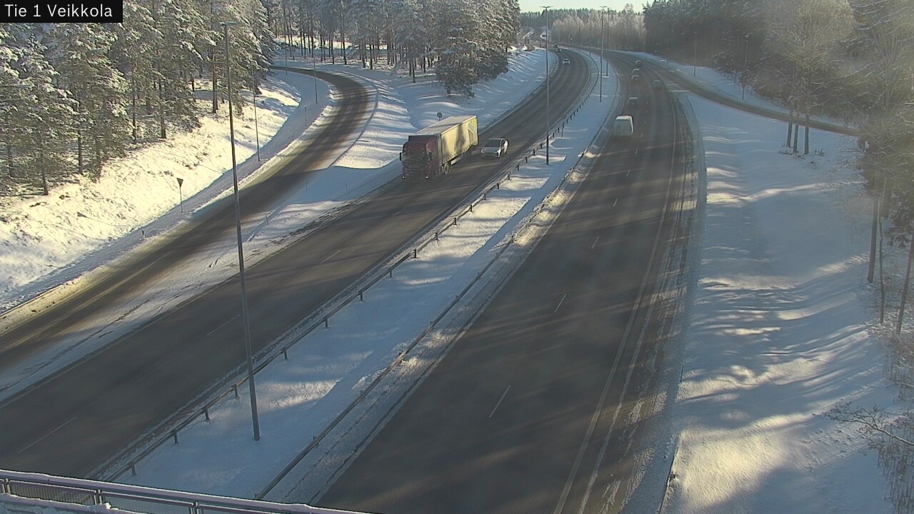 Weather Camera Image Väg 1 Kyrkslätt, Veikkola, Kirkkonummi, Uusimaa