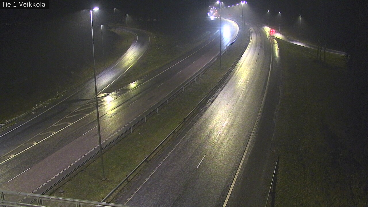 Weather Camera Image Väg 1 Kyrkslätt, Veikkola, Kirkkonummi, Uusimaa