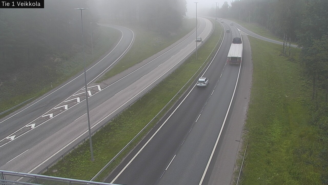 Weather Camera Image Road 1 Kirkkonummi, Veikkola, Kirkkonummi, Uusimaa