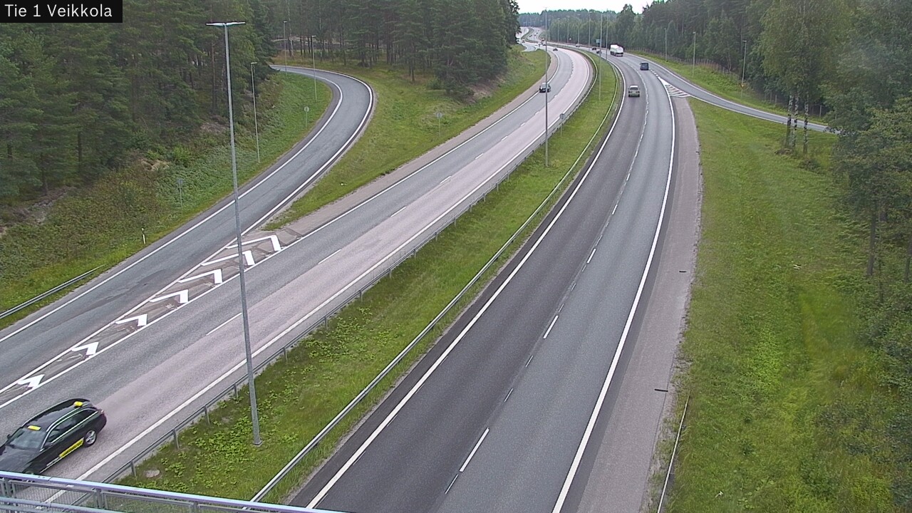 Weather Camera Image Road 1 Kirkkonummi, Veikkola, Kirkkonummi, Uusimaa