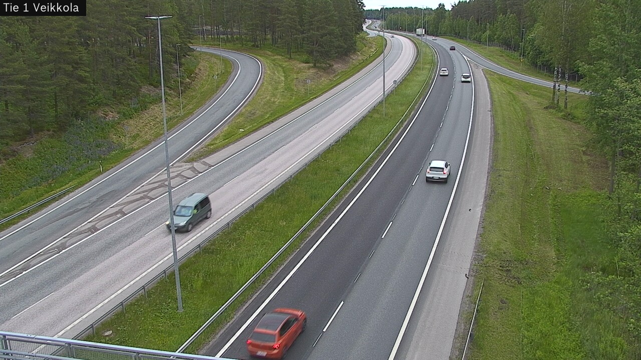 Weather Camera Image Road 1 Kirkkonummi, Veikkola, Kirkkonummi, Uusimaa