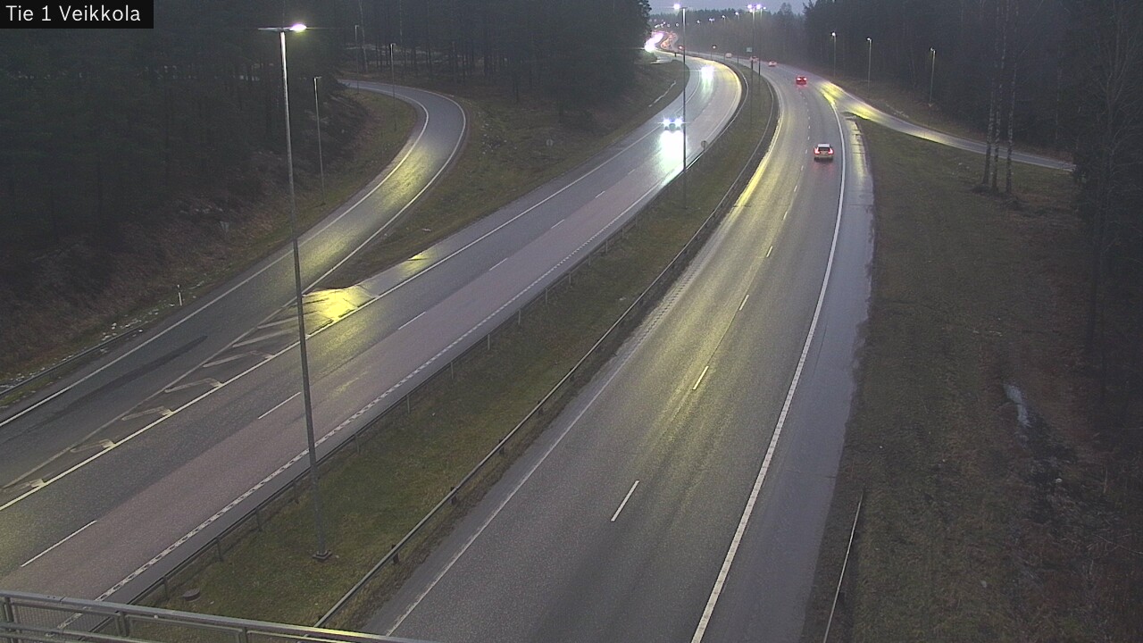 Weather Camera Image Väg 1 Kyrkslätt, Veikkola, Kirkkonummi, Uusimaa