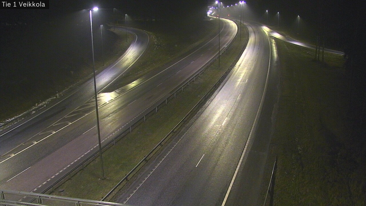 Weather Camera Image Väg 1 Kyrkslätt, Veikkola, Kirkkonummi, Uusimaa
