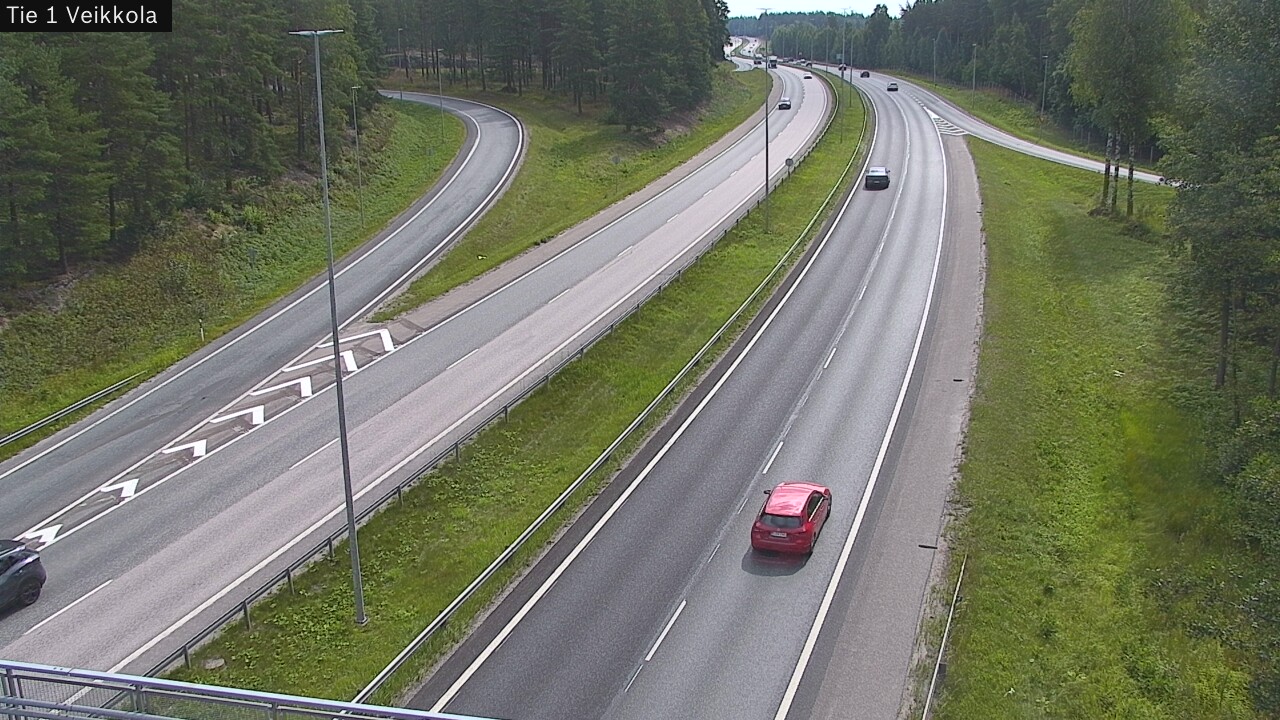 Weather Camera Image Road 1 Kirkkonummi, Veikkola, Kirkkonummi, Uusimaa