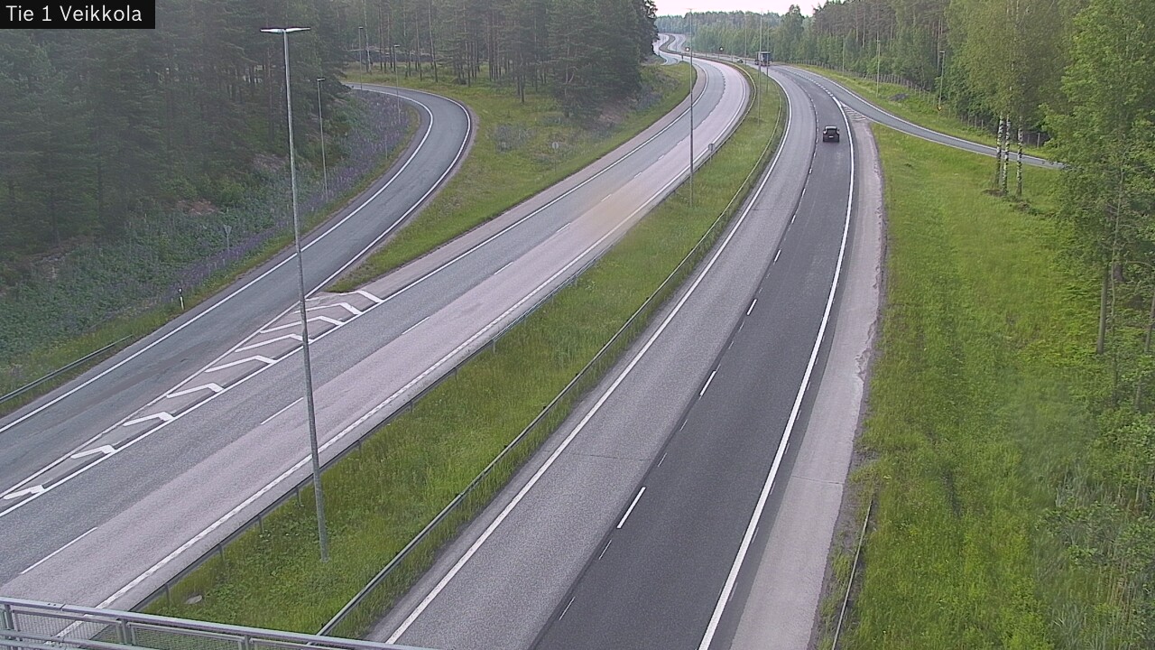 Weather Camera Image Road 1 Kirkkonummi, Veikkola, Kirkkonummi, Uusimaa