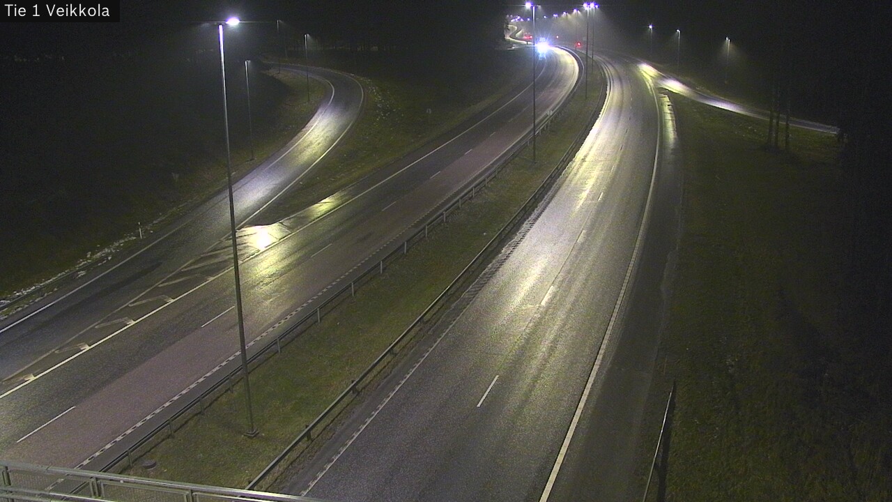 Weather Camera Image Väg 1 Kyrkslätt, Veikkola, Kirkkonummi, Uusimaa