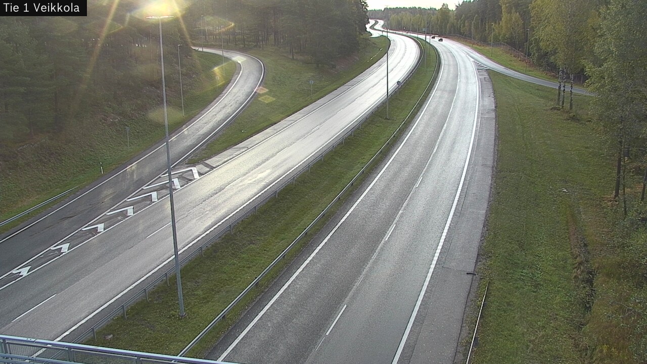 Weather Camera Image Road 1 Kirkkonummi, Veikkola, Kirkkonummi, Uusimaa