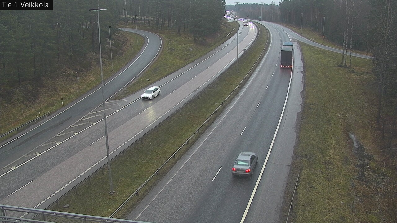 Weather Camera Image Väg 1 Kyrkslätt, Veikkola, Kirkkonummi, Uusimaa