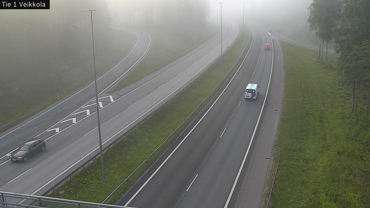 Weather Camera Image Road 1 Kirkkonummi, Veikkola, Kirkkonummi, Uusimaa