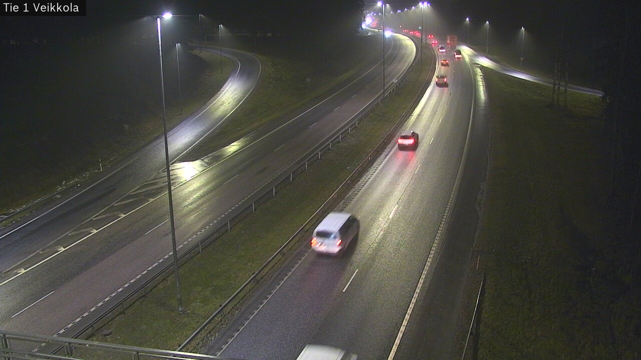 Weather Camera Image Väg 1 Kyrkslätt, Veikkola, Kirkkonummi, Uusimaa