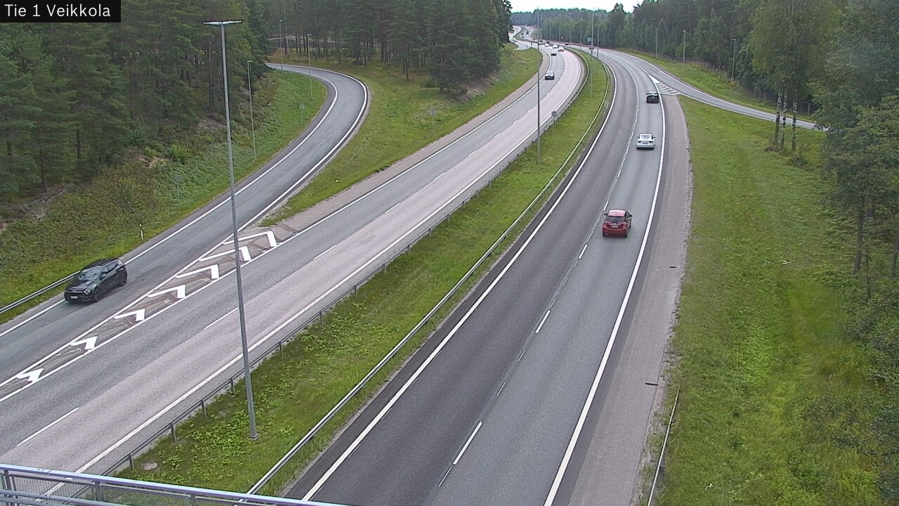 Weather Camera Image Road 1 Kirkkonummi, Veikkola, Kirkkonummi, Uusimaa