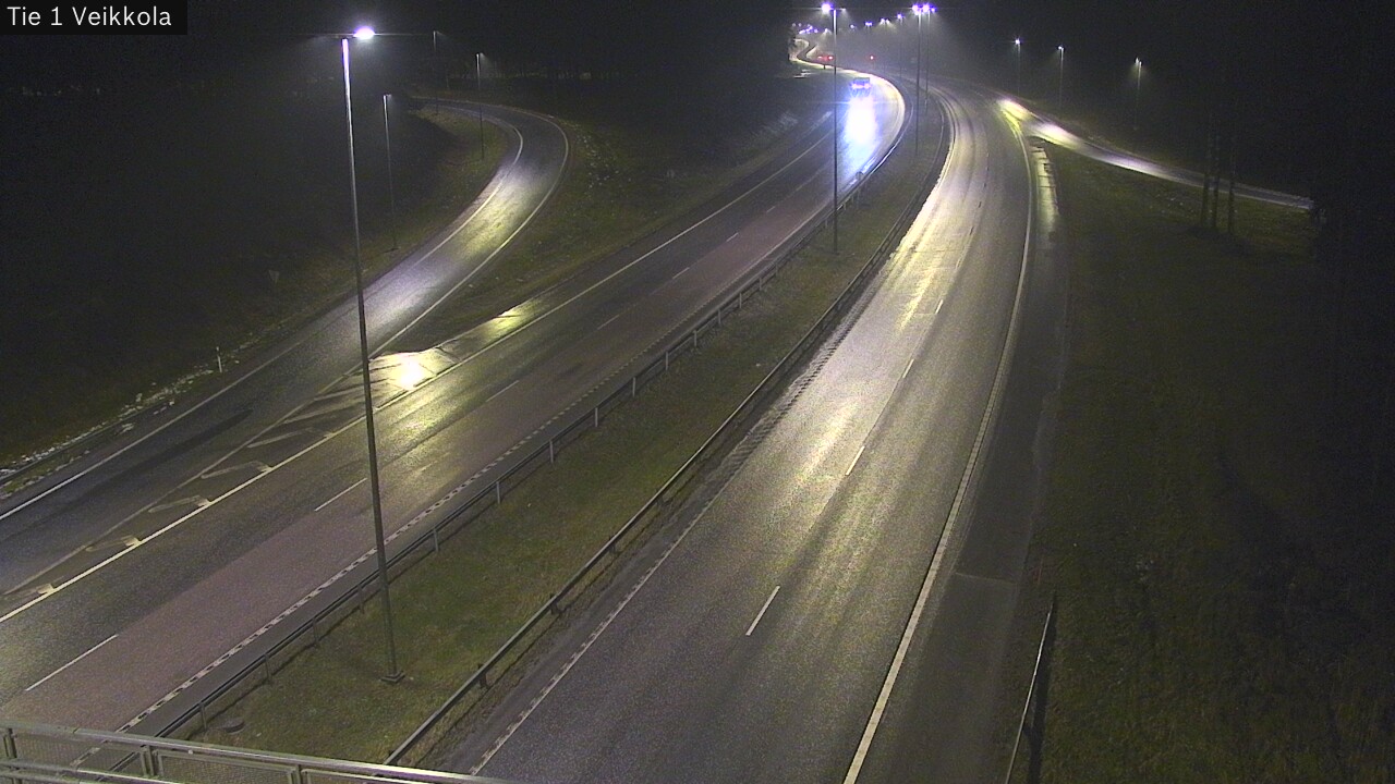 Weather Camera Image Väg 1 Kyrkslätt, Veikkola, Kirkkonummi, Uusimaa