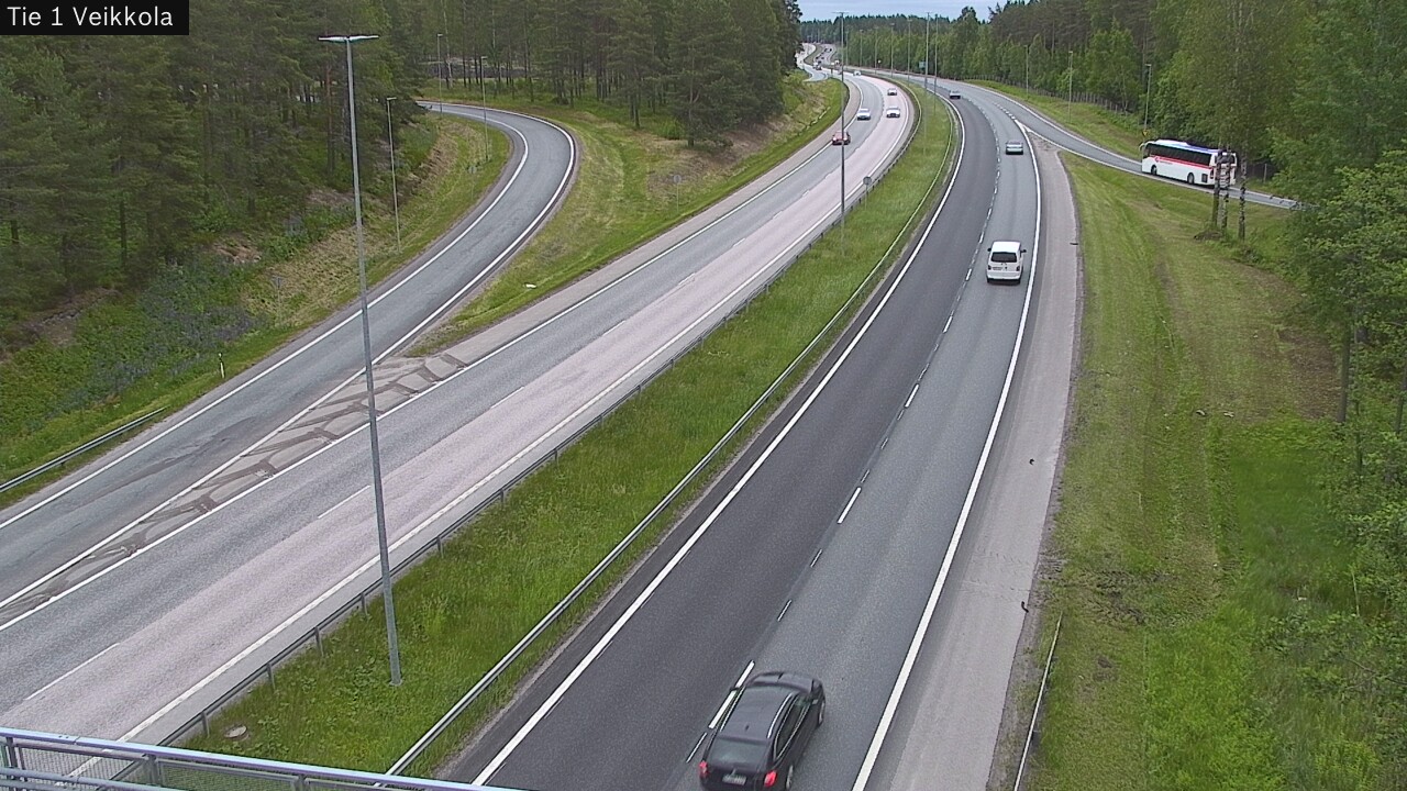 Weather Camera Image Road 1 Kirkkonummi, Veikkola, Kirkkonummi, Uusimaa