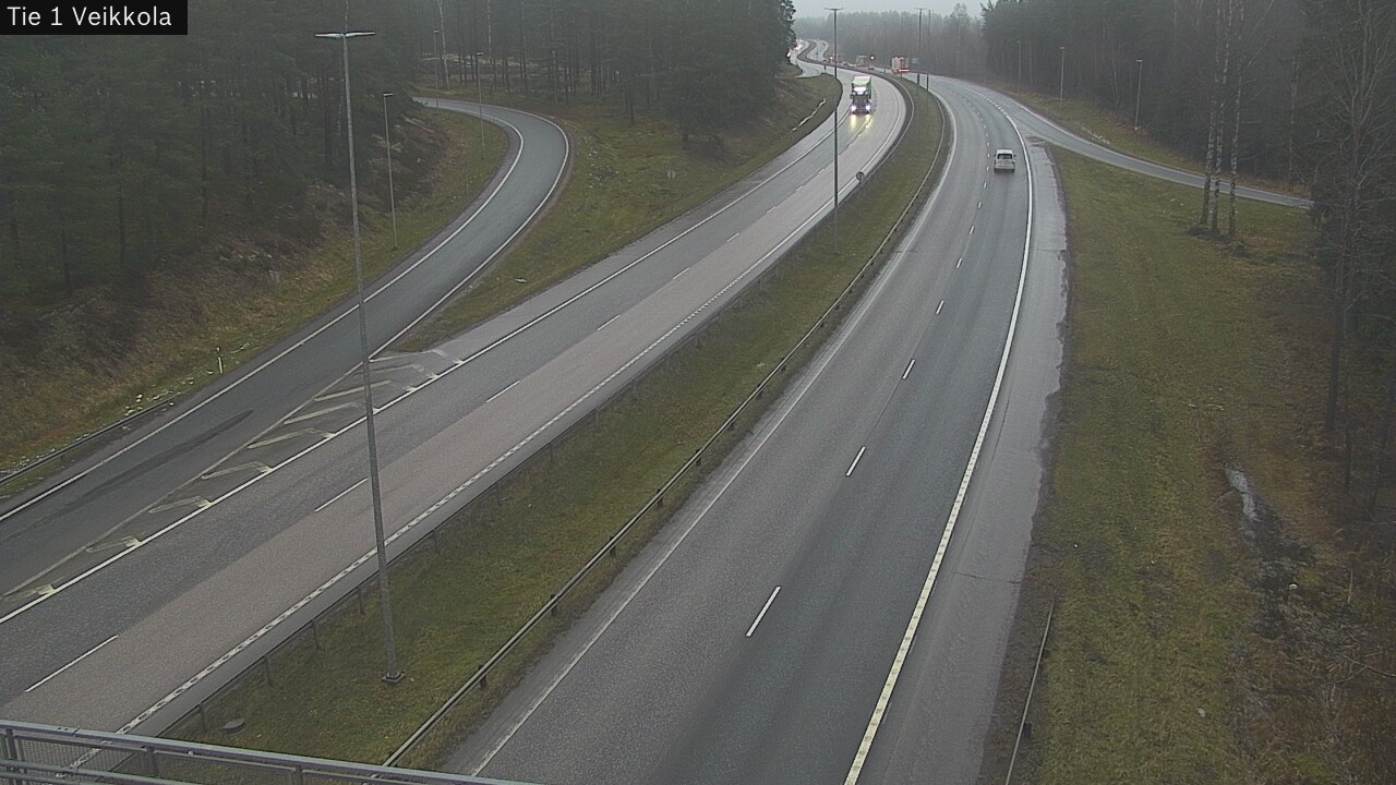 Weather Camera Image Väg 1 Kyrkslätt, Veikkola, Kirkkonummi, Uusimaa