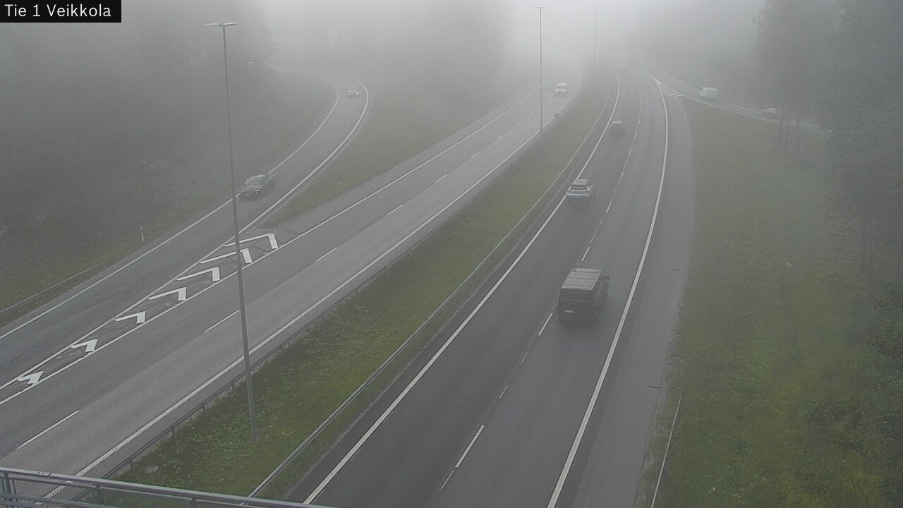 Weather Camera Image Road 1 Kirkkonummi, Veikkola, Kirkkonummi, Uusimaa