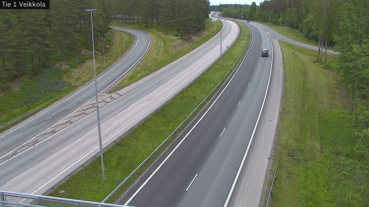 Weather Camera Image Road 1 Kirkkonummi, Veikkola, Kirkkonummi, Uusimaa