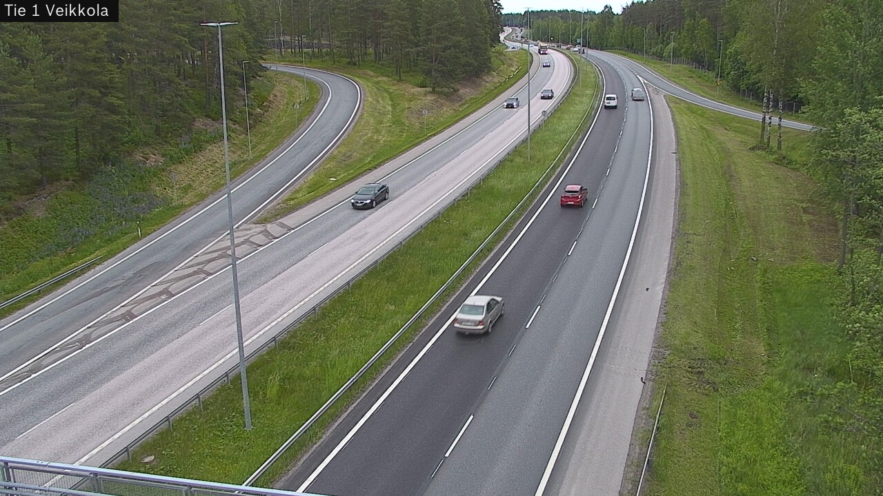 Weather Camera Image Road 1 Kirkkonummi, Veikkola, Kirkkonummi, Uusimaa