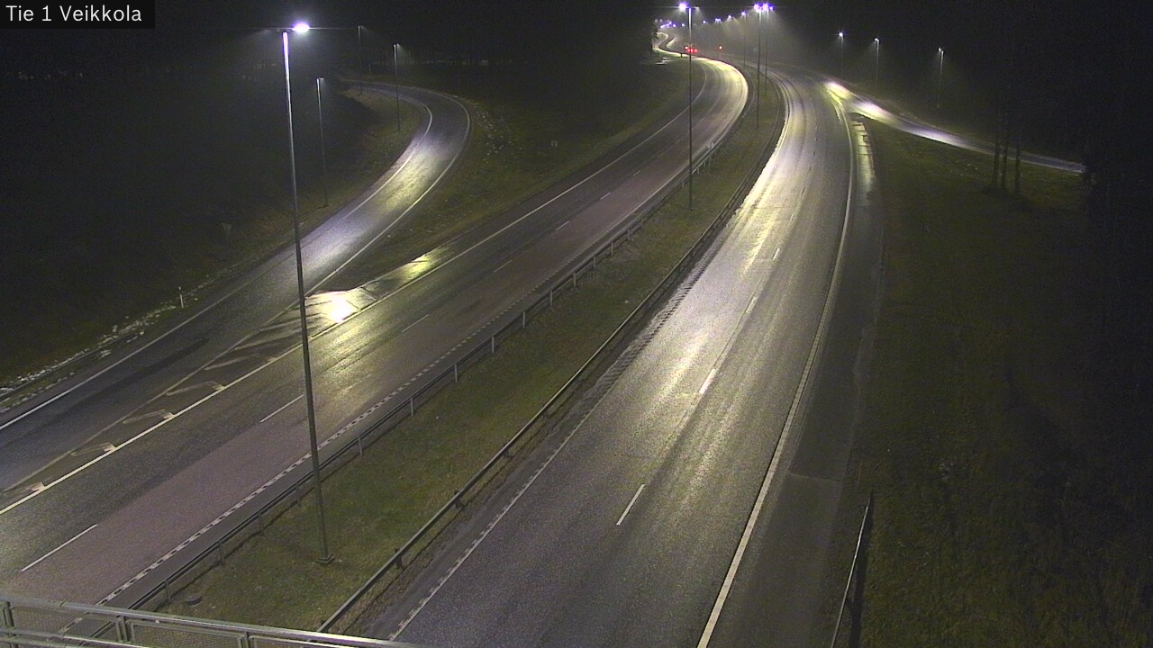 Weather Camera Image Väg 1 Kyrkslätt, Veikkola, Kirkkonummi, Uusimaa