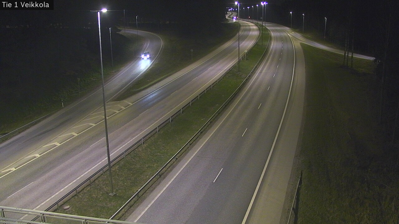 Weather Camera Image Road 1 Kirkkonummi, Veikkola, Kirkkonummi, Uusimaa