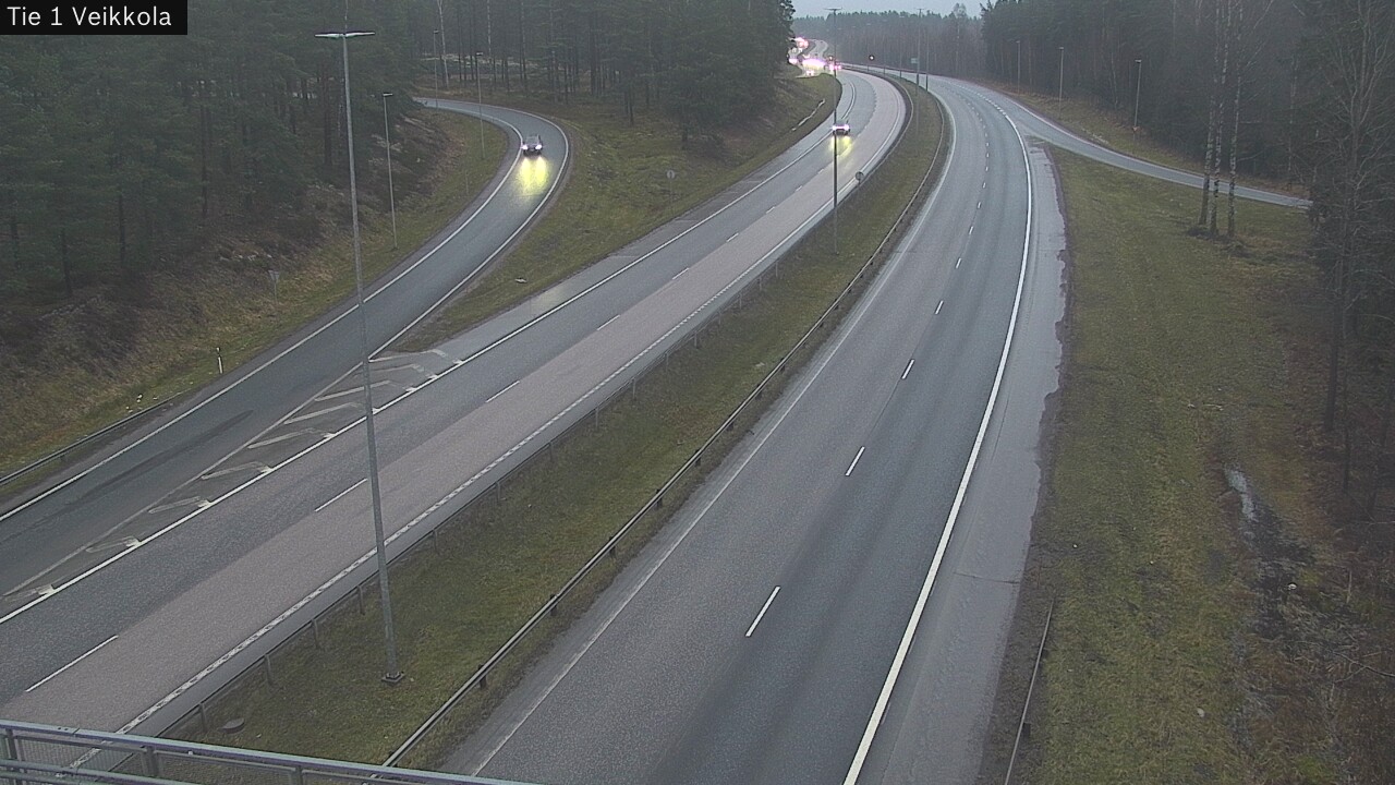Weather Camera Image Väg 1 Kyrkslätt, Veikkola, Kirkkonummi, Uusimaa