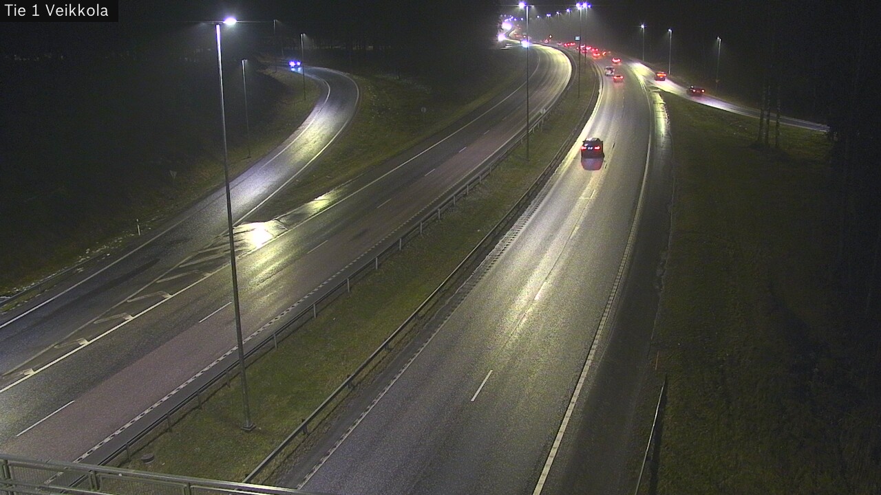 Weather Camera Image Väg 1 Kyrkslätt, Veikkola, Kirkkonummi, Uusimaa