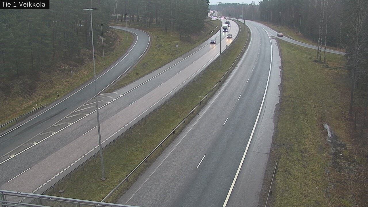 Weather Camera Image Väg 1 Kyrkslätt, Veikkola, Kirkkonummi, Uusimaa