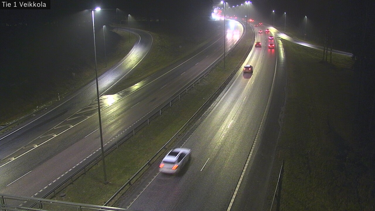 Weather Camera Image Väg 1 Kyrkslätt, Veikkola, Kirkkonummi, Uusimaa